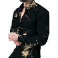 Men Dress Shirt Long Sleeve Printed Floral Shirt Wholesale Custom Fashion for Men Causal Man Shirt