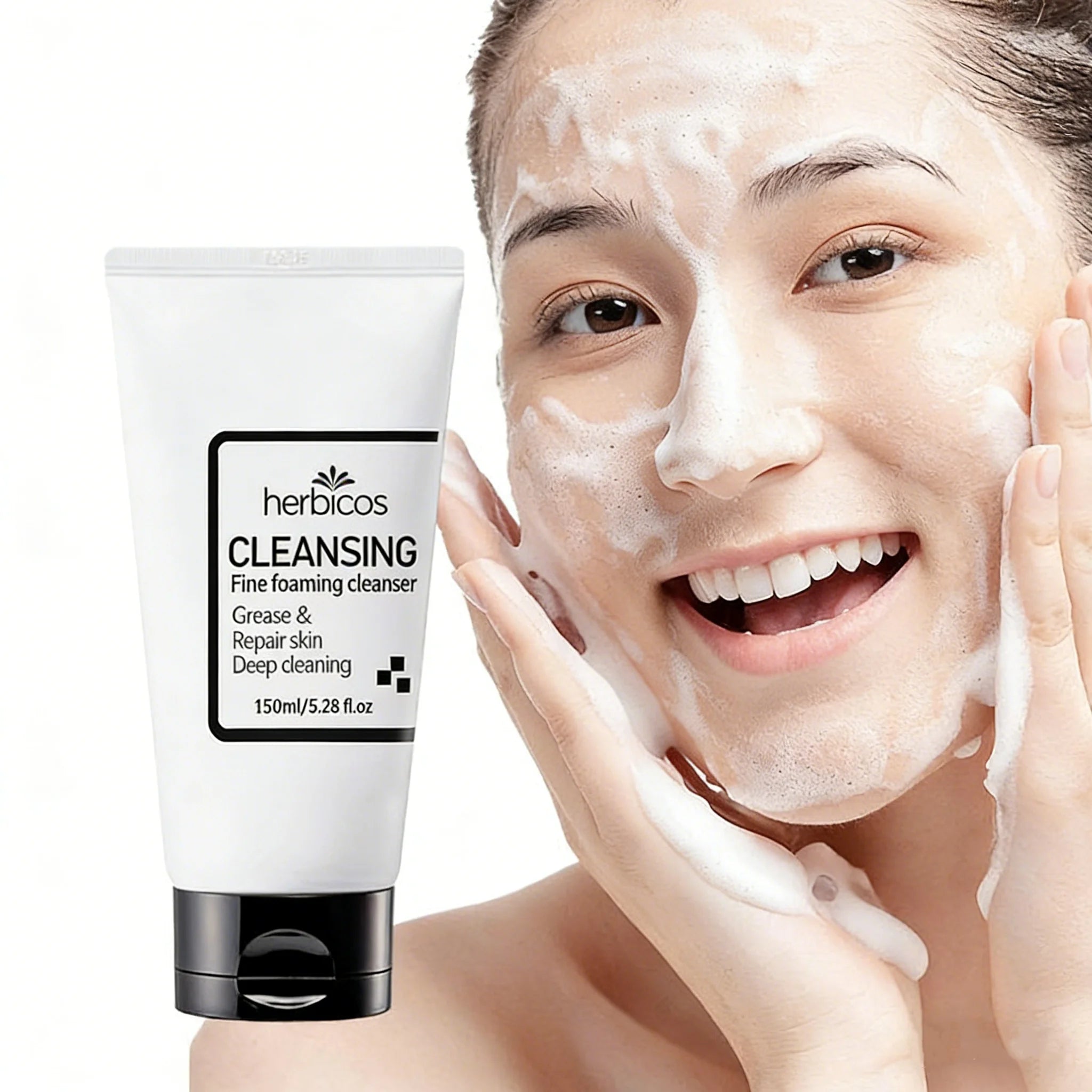 OEM Korean Skin Care Products Snail Mucin Face Wash Hydrating Moisturizing Brighten Deep Clean Facial Cleanser Private Label