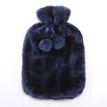 Hot Hot Water Bottle With Fluffy Cover Soft Luxury 2L Large Hot Water Bottle Warm Hot Water Bag for Bed Cosy Nights Pain Relief