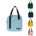 Custom Logo Insulated Nylon Lunch Bag with Zipper Closure for School Kids-Eco-friendly Durable Colorful Travel & Picnic Use