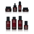 New Arrival Matte Frosted Amber Bottles Cosmetic Serum Lotion Pump Bottle Glass Bottles Amber Glass  Cream Jars for Face Cream