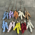 Wholesale Autumn Color 3 Forks Artificial Flowers Hyacinth for Wedding Aisle Decoration