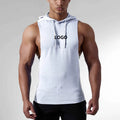 Fitness Shirt EU Size 100% Cotton Basketball Sports T Shirt Men Workout Clothing Sleeveless GYM Hoodie Shirt
