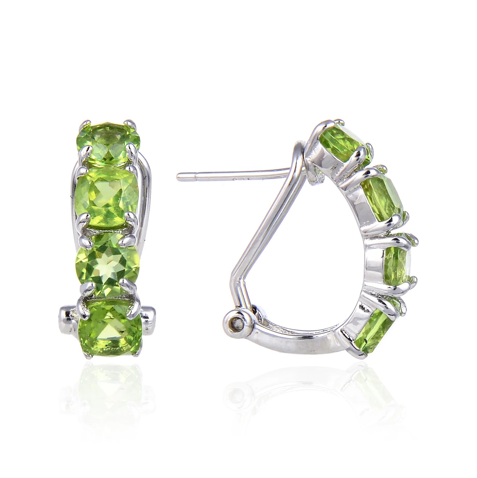 Abiding Earring Silver Colors Classical Gemstone Custom Earring Findings Hoop Jewelry High Quality Vintage Earrings