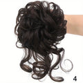 New Style Wholesale Curly Synthetic Hair Scrunchies With Curly Long Tail Messy Elastic Hairpin Bun for Women