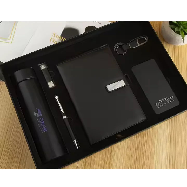 Business 6 in 1 Gift Set Items with Vacuum Flask USB Roll Pen Corporate Gifts Set Birthday Mothers Day Gift Latest
