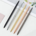 Custom Logo Design Full Color Business School Durable Writing Tip Thin Length Ball Ballpoint Pen
