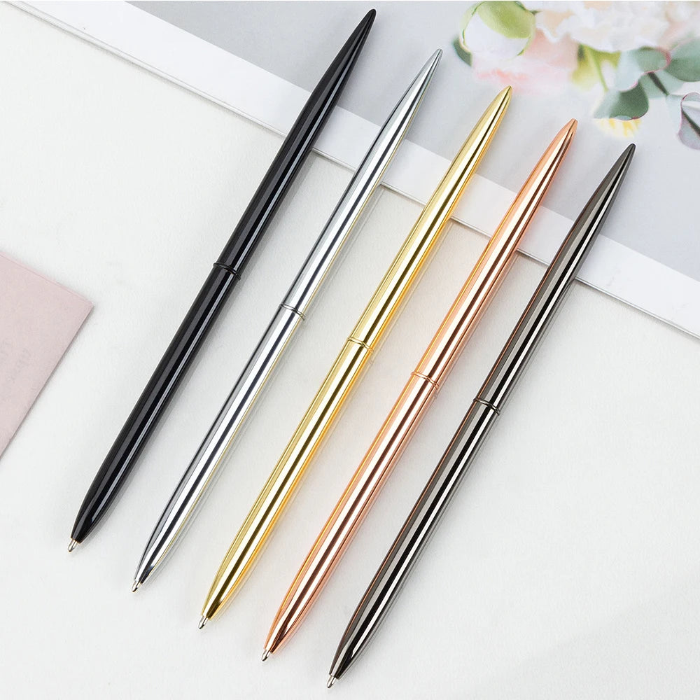 Custom Logo Design Full Color Business School Durable Writing Tip Thin Length Ball Ballpoint Pen