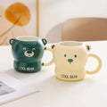Creative Personality Niche Ceramic Mug Cartoon Bear Shape Large Capacity Mug