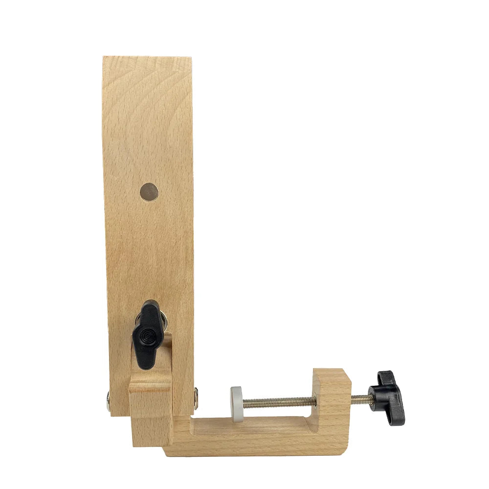 Hand Sewing Wooden Clamp Leather Craft Handmade Sewing Clamp Adjustable Foldable Sewing Thread Holder Hand Sewn Wooden Clip