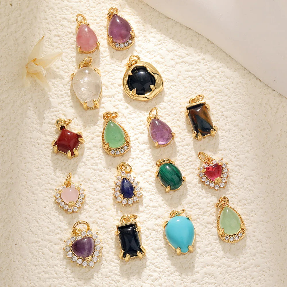 Luxury Pink Christmas Gothic Jewellery Necklace Copper Zircon for Weddings Parties Wholesale Bulk Items Christmas Acrylic Charms