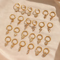 Gaby Fashion Hoop Earrings Heart Cross butterfly Earring Dangling Stainless Steel Ear Hoop Earrings Piercing Jewelry