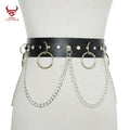 2025 Fashion Punk Gothic Body Belts Chain Belts Strap Leather Belt Metal for Women Manufacture Customized 35-45days Ctcintertek