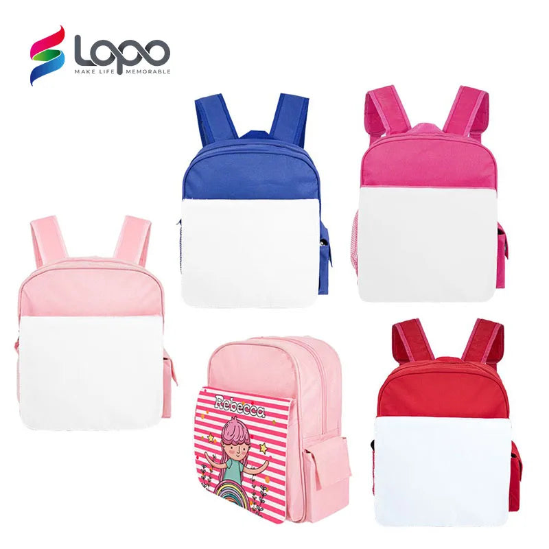 Wholesale Sublimation Blanks Kids Backpack with Flip for Sublimation
