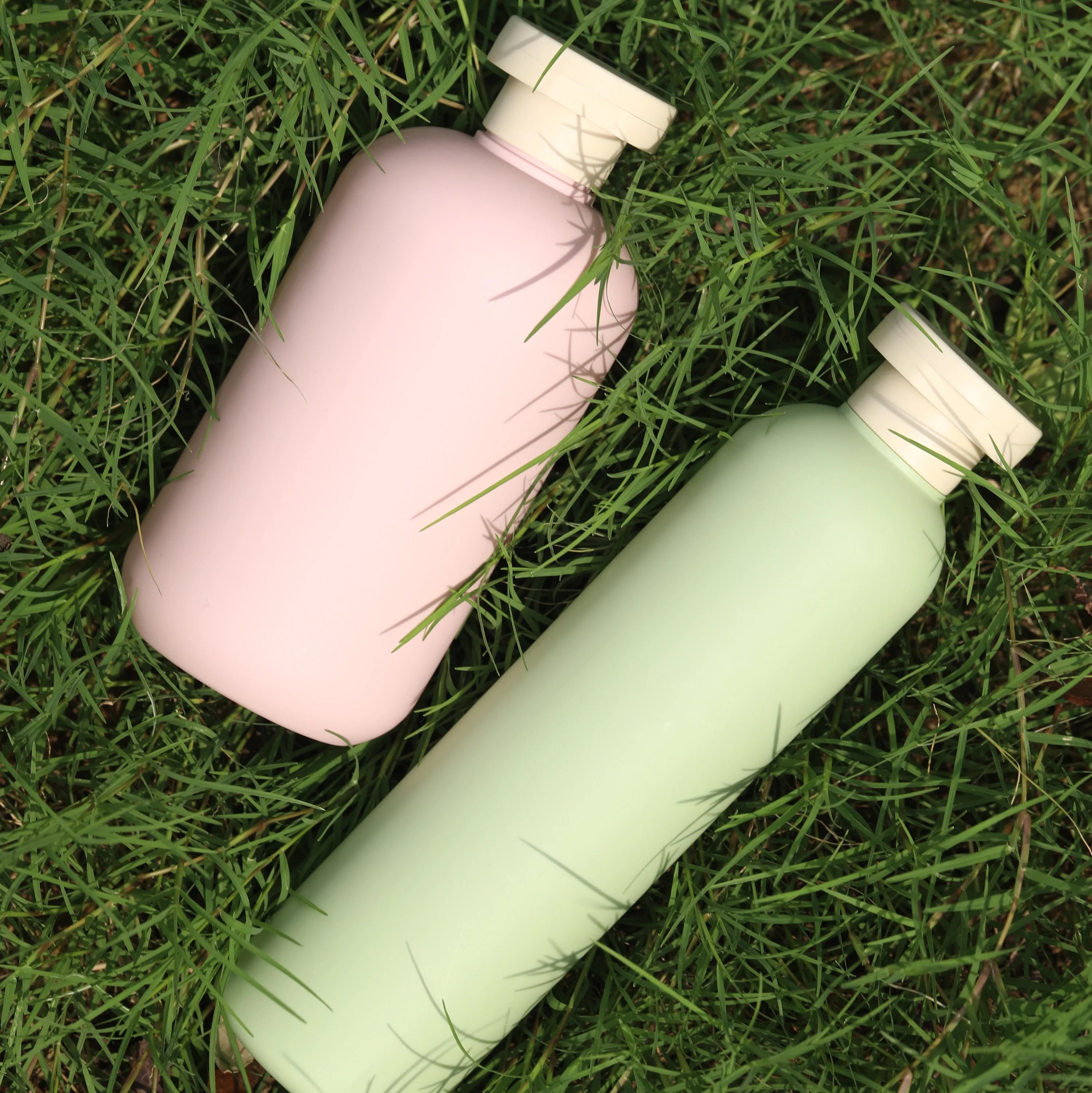Custom Eco-Friendly HDPE 260ML Green Squeeze Soft Touch Plastic Shampoo Bottle