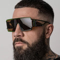 New Unique Designer Oversized Sunglasses Big Frame Square Frame Man Women'S Sunglasses With Side Rims