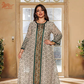 AB376 Eid Mubarak Abaya Middle Eastern Wholesale Clothing Abaya Dubai Dress