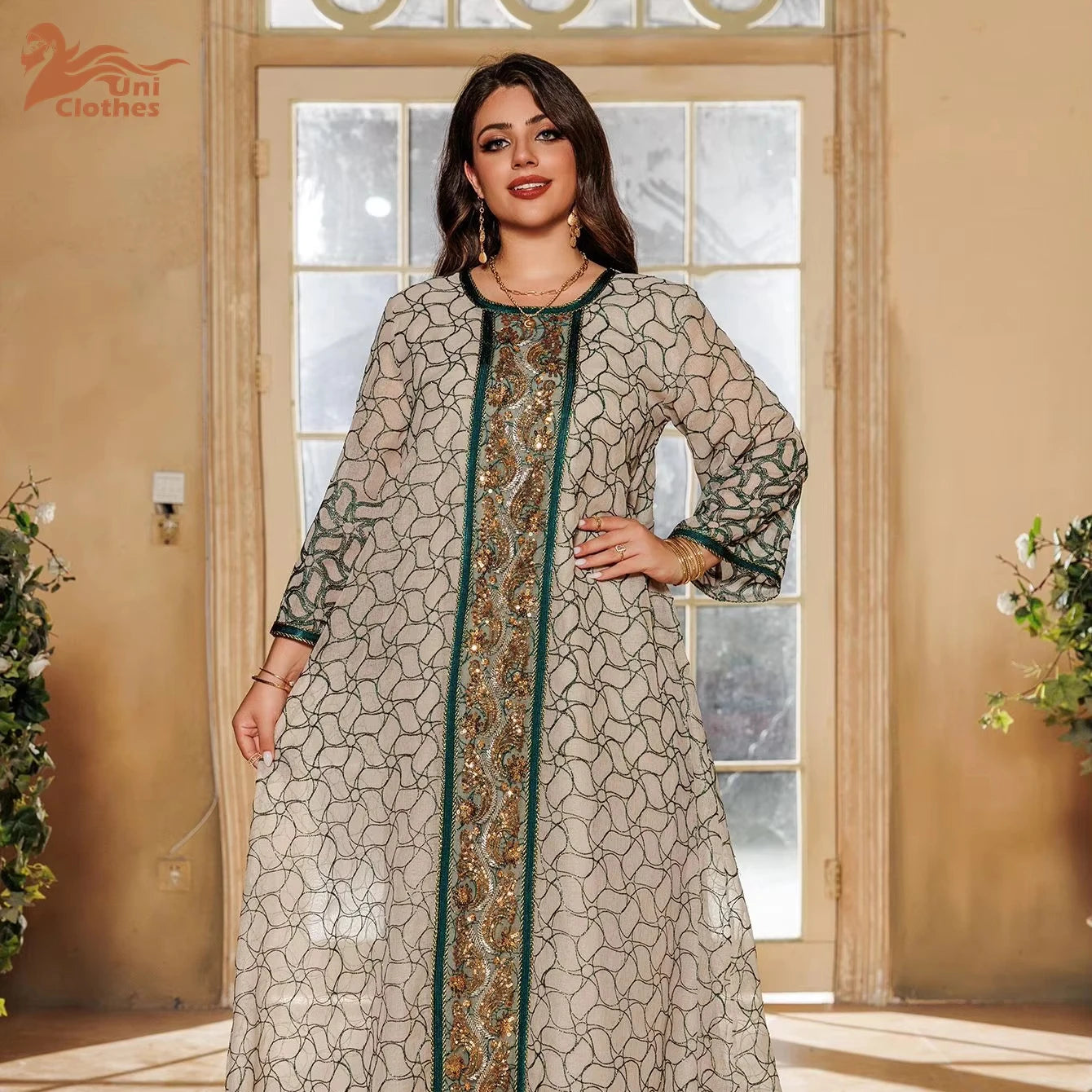 AB376 Eid Mubarak Abaya Middle Eastern Wholesale Clothing Abaya Dubai Dress
