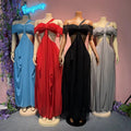 2026 New One Shoulder Strapless Maxi Dress Mesh Irregular Elegant Sexy Hollow Backless Skinny Evening Gown Clubwear for Women