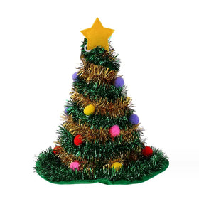 Christmas Hat Christmas Tree Multicolor Carnival Party Performance Dressing Props