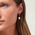 Lateefah Earrings Jewelry Women Minimalism Stainless Steel Natural Pearl Earrings