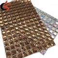 Large Size square Glass Crystal Iron on Heat Transfer Mesh Sheet
