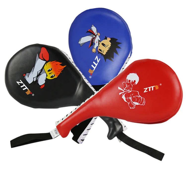 Double Anti-Slip Custom Logo PU Material Taekwondo Training Target Clap Kicker Kicking Pad