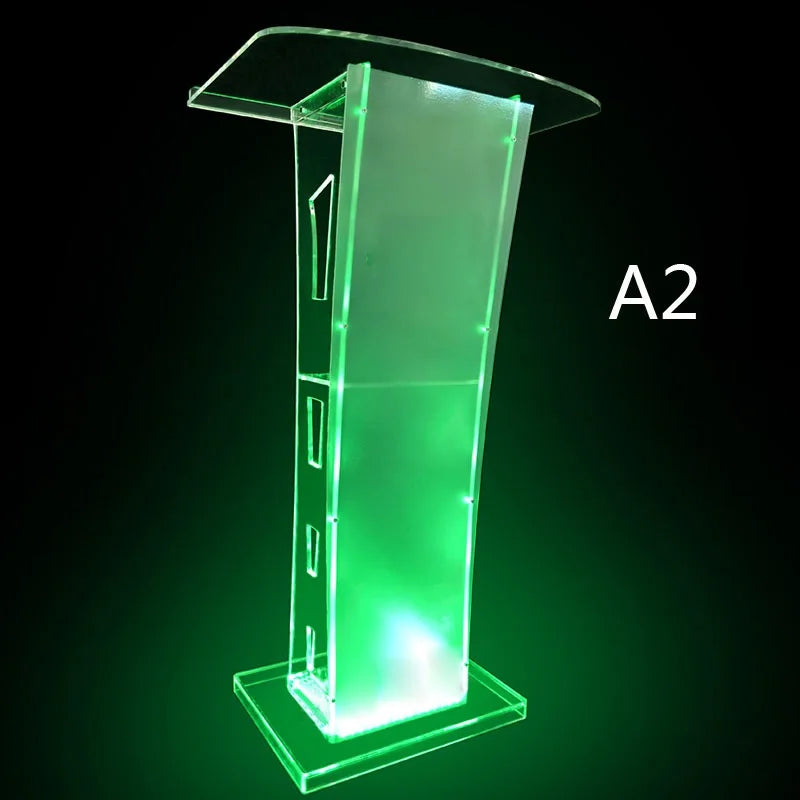 Modern Acrylic Podium Pulpit Lectern Smart Display Rack for School Church Conference Factory Direct