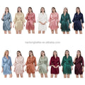 Wedding Wholesale Luxury Plus Size Robes Soft Silk Satin Polyester Robe for Women Lace Bridal Party Sleepwear for Adults Kids