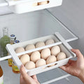 White PP Egg Storage Refrigerator Baskets with Multifunction Design 26x18x5 cm
