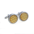 Wholesale Trendy Silver & Gold Plated Cufflinks Custom Business Suit & Wedding Accessory for Mens Shirt & Tuxedo Gift