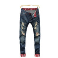 Designer Jeans Fashion Hot Sale Stock Skinny Ripped Denim Pants Wholesale Men Jeans