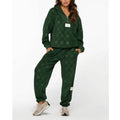 Wholesale Custom Premium Quality Oversized Fit Fleece Sweatshirt  Joggers Tracksuit for Women