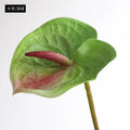 D-AN002 Wholesales Single Artificial Anthuriums Plants 3D Print Real Touch Anthurium for Flowers Arrangement Home Wedding Decor