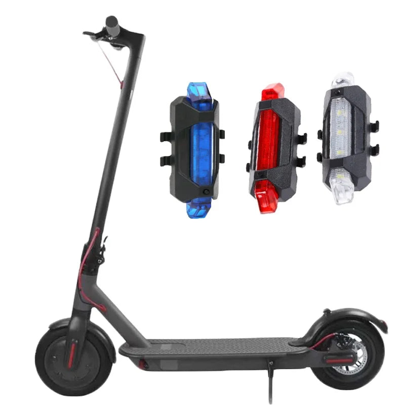 New Image Rear Tail LED Flashlight Lamp for Xiaomi Mijia M365 Electric Scooter & Cycling Safety Light Made of Plastic