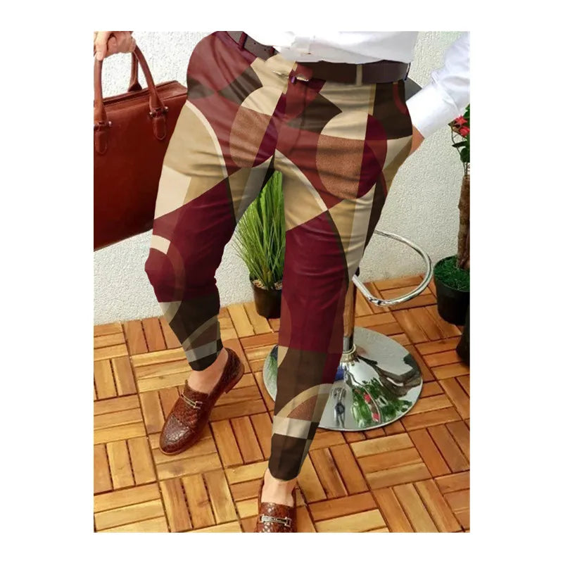 Men's Plus Size Casual Sweatpants Mid Waist Sportswear Jogger Trousers 100% Polyester Breathable for Autumn Fashion Design