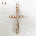 Wholesale 18k Gold Chain Necklace Jewelry Men Women Real Diamond Cross Necklace 18k Gold