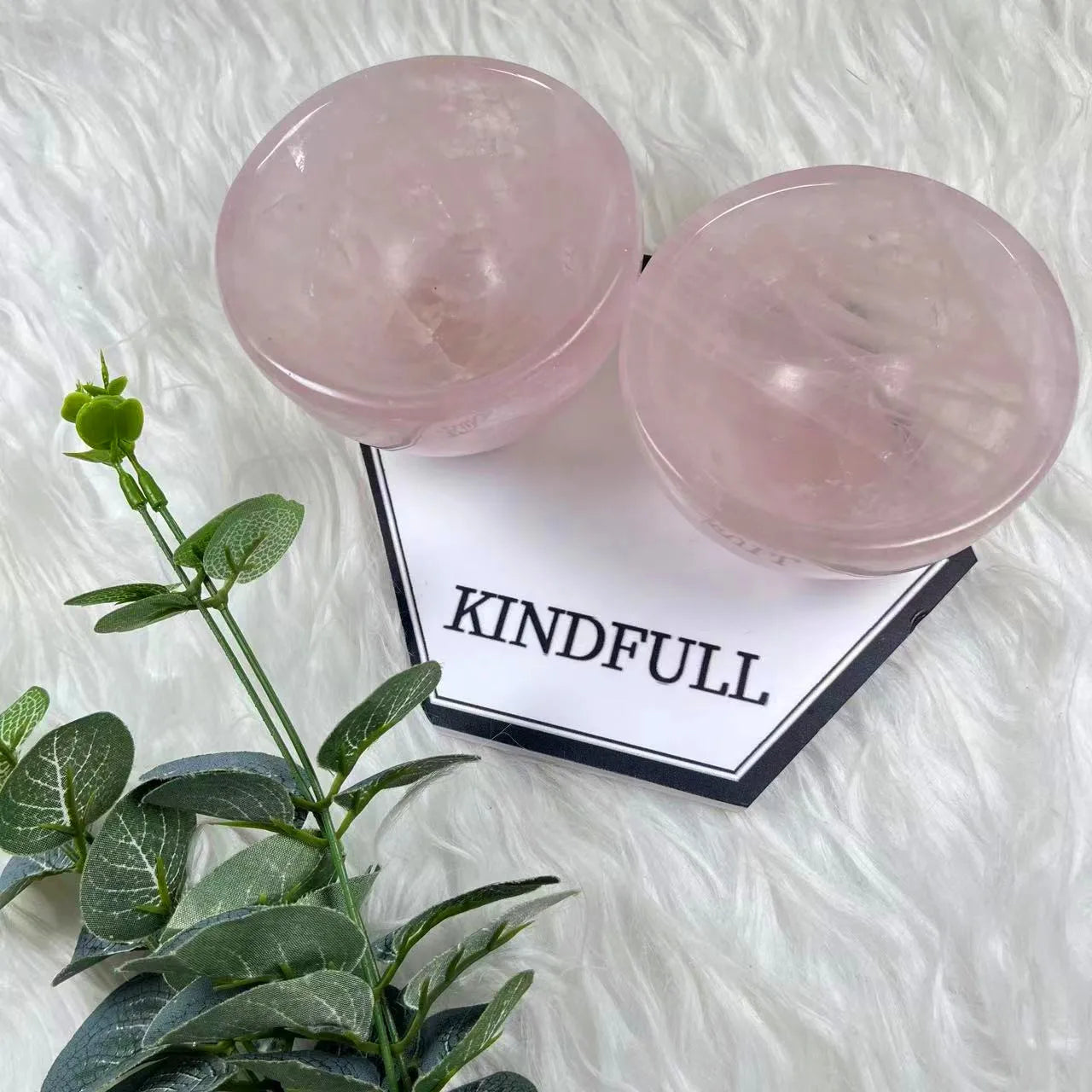 Factory Customization Crystal Crafts Rose Quartz Hollowed-out Bowl Gemstone Singing Bowl Healing