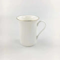 10 Oz Sublimation Bone China Mugs with White Coated & Gold Rim
