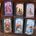 50pcs/pack Silver Stamping Stickers Bean Book Starlight Fairy Tale Book Series Fairy Tale Theme Material