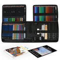 H & B 148pcs Kids Water Colouring Pencils Set With a Coloring Book for Artists Adults and Kids