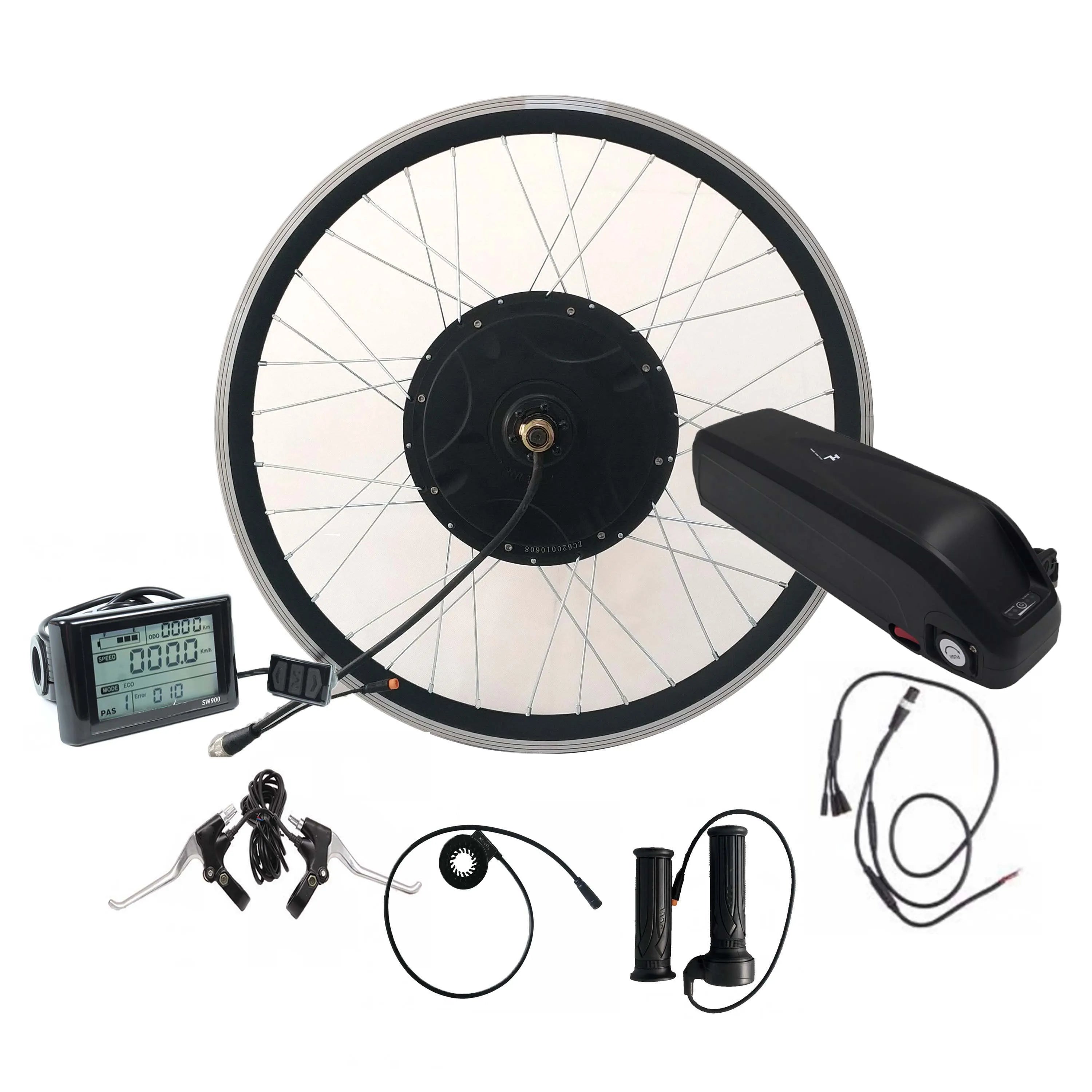 OEM ODM 48v 2000w Mtx Wheel Electric Bike Conversion Kit 1000W Hub Motor with Hailong Battery Battery Cases
