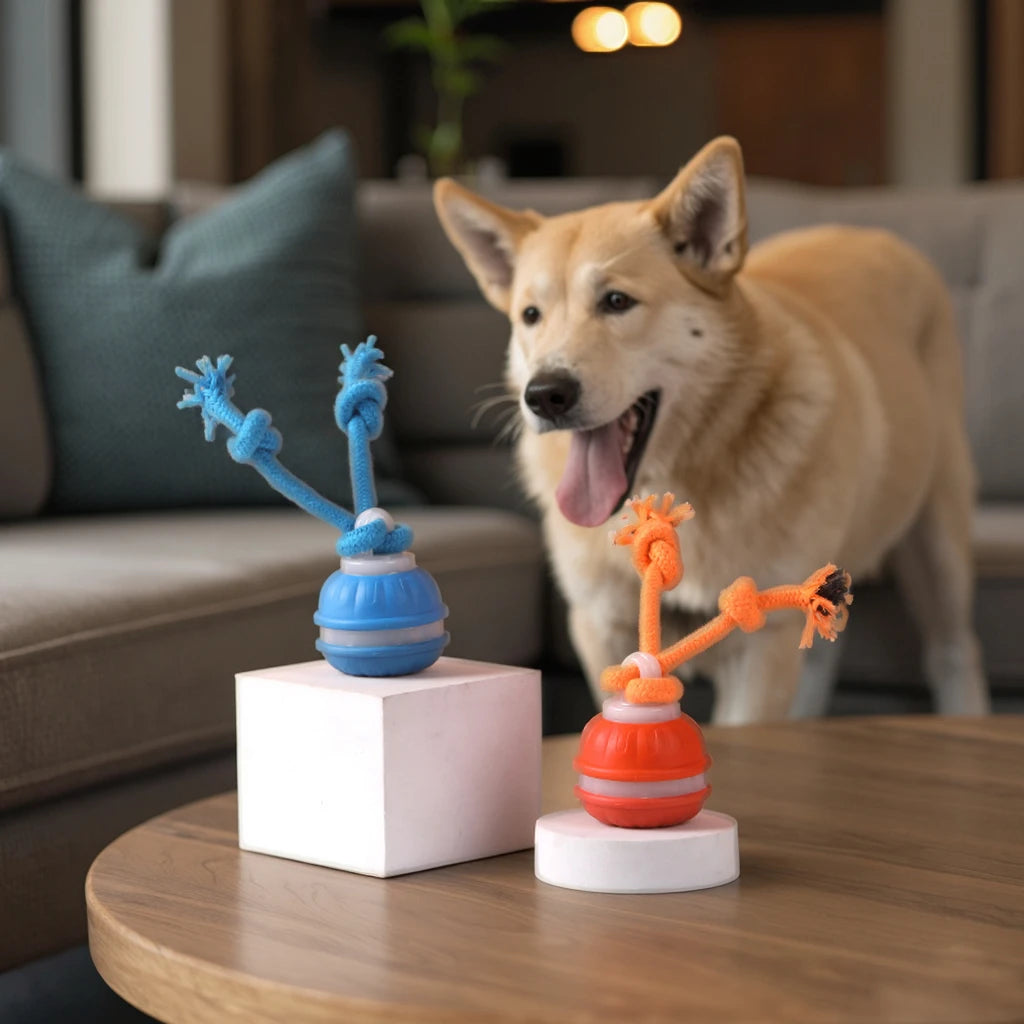 Hot Sale Rechargeable Automatic Electric Dog Ball Toy Modern Teeth-grinding Interactive Rope Ball Fashion Pet Smart Movement Toy