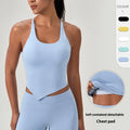 Wholesale Women's Breathable Sportswear Quick Dry Yoga Vest Running Fitness Nude Sports Top for Women