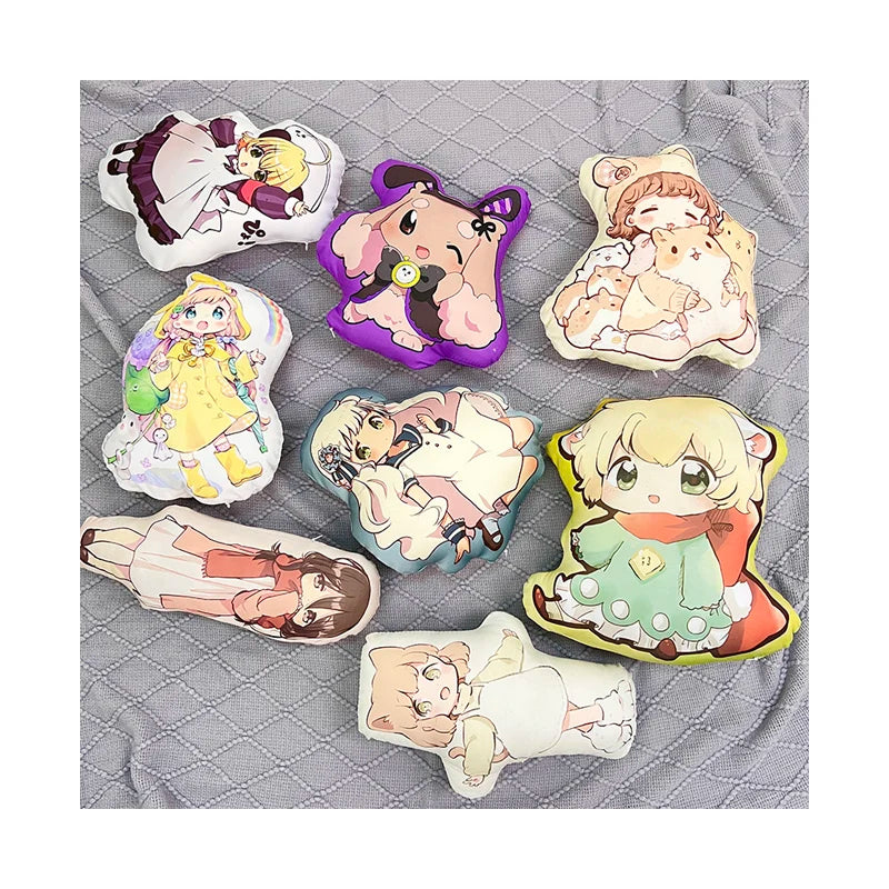 Custom Shape Body Hugging Pillow Case Plush Cartoon Design Eco-Friendly Removable Washable Knitted Velvet 30cm Polyester