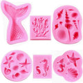 Silicone Cake Mold Liquid Silicone Fondant Mold Shell Conch Western Food for Marine Theme Part Cake Decoration Mold