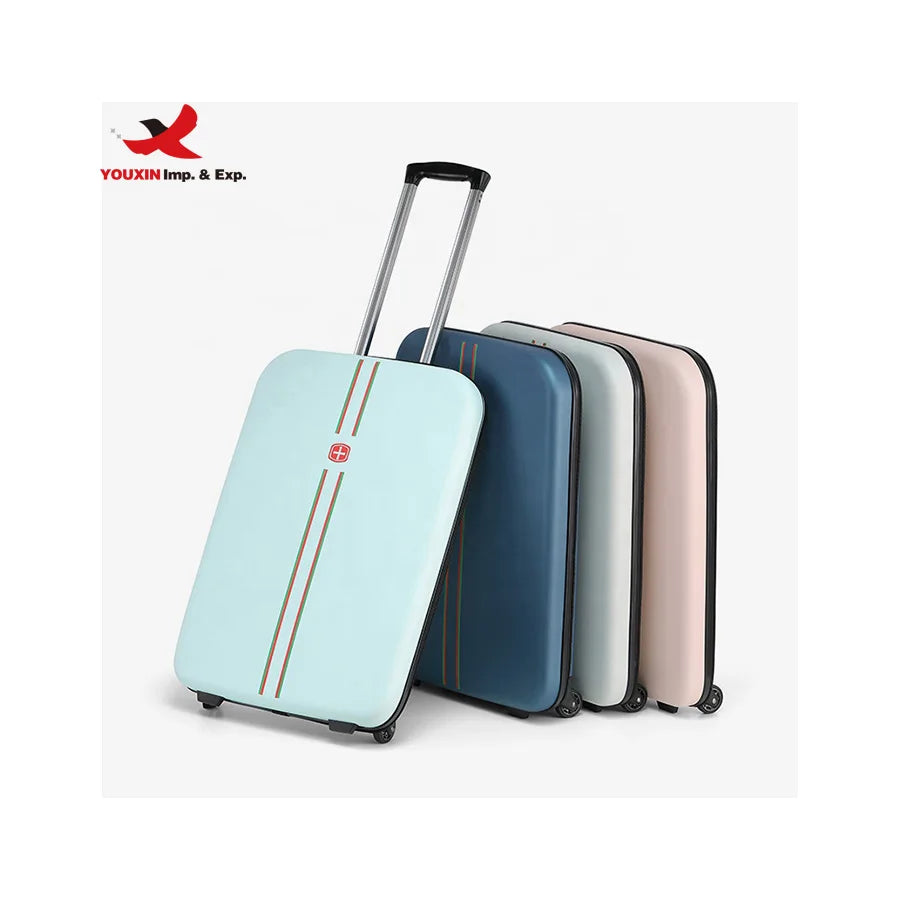 New Design Foldable Luxury Suit case Trolly Bag Travel Bags ABS+PC Folding Luggage Set for Outdoors