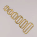 Hot Sale Bag Accessories Leather Hardware Metal square Ring Belt Glide Buckles Strap Adjustable Buckle Solid Brass Slide Buckles