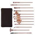 Professional 12 PCS Eye Makeup Brushes Set with Custom Logo Foundation Powder Eyeliner Concealer Brushes with Bag