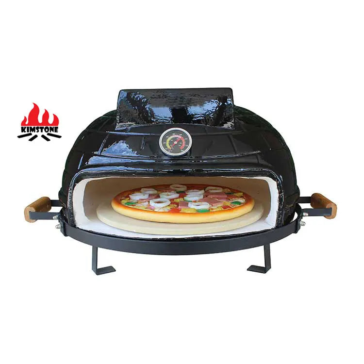 KIMSTONE 21 Inch Charcoal Ceramic Forno Per Pizza a Legna Garden Barbeque Pizza Oven Outdoor  Baking Oven Pizza